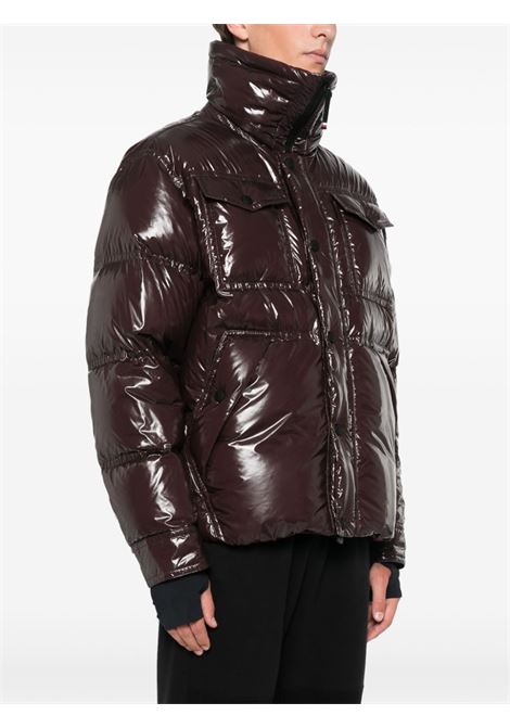 Brown shiny-finish Tecka jacket Moncler grenoble - men MONCLER GRENOBLE | 1G00009539FT259